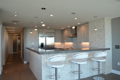 Inspiration for a contemporary kitchen remodel in San Diego
