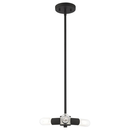 Livex Lighting Black 3-Light Mini Chandelier