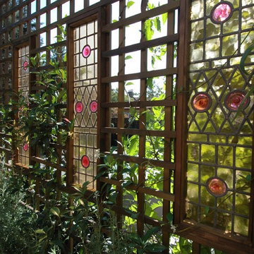 Reclaimed Victorian stained glass panels