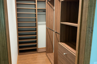 Inspiration for a contemporary closet remodel in Minneapolis