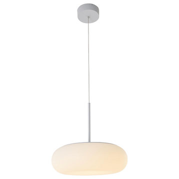 LED Single Pendant Lighting, White