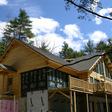 Big Twig Homes Katahdin cedar log home in Hendersonville North Carolina