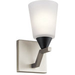 Kichler Lighting - Kichler Lighting 52237NI Skagos - One Light Wall Bracket - Sharp obtuse angles give each piece in the SkagosSkagos One Light Wal Brushed Nickel Satin *UL Approved: YES Energy Star Qualified: YES ADA Certified: n/a  *Number of Lights: Lamp: 1-*Wattage:75w A19 bulb(s) *Bulb Included:No *Bulb Type:A19 *Finish Type:Brushed Nickel