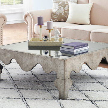 Camilla Contemporary Square Cocktail Table