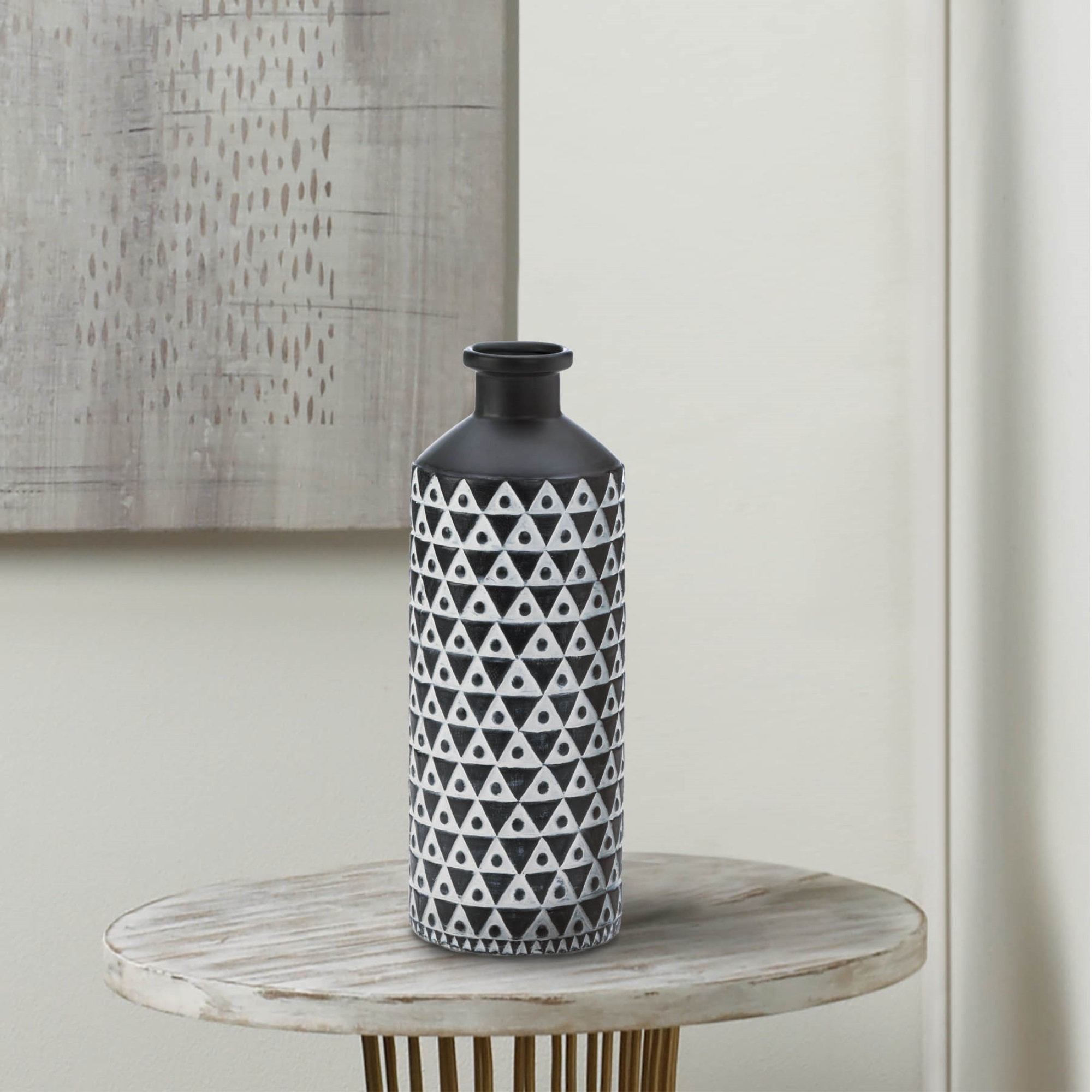 Mazara Black/White Vase