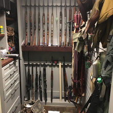Bob's gun storage closet off garage