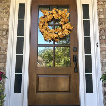 Southern Charm - 6 Lite TDL Knotty Alder Front Door