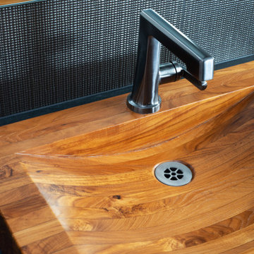 Madison Modern Bathroom with Floating Wood Vanity