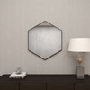 CosmoLiving by Cosmopolitan Black Wood Contemporary Wall Mirror 24" x 1" x 21"