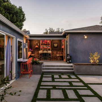 Tropical Modernism - ADU, Backyard remodel and an Addition in Burbank