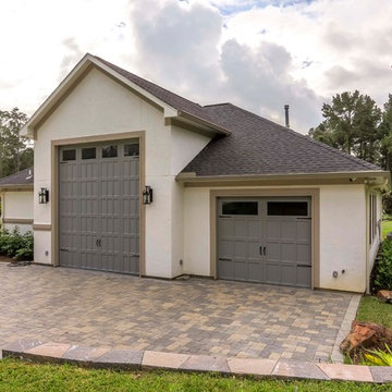 New Construction RV Garage, Crafting Space, and Bathroom