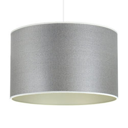 Snake Grey Drum Pendant - Pendant Lighting