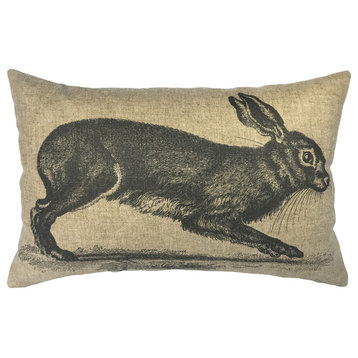 Rabbit Linen Pillow