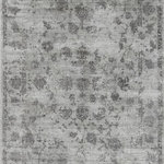 KAS - KAS Indulge 0806 Vintage  Rug, Gray, 9'0"x13'0" - Experience the luxury of our Indulge Collection. Indulge rugs are beautifully hand-loomed of unique tonal and watercolor patterns, making them a striking focal point for your room. Exclusively made in India from viscose, Indulge has random-cut elements and printed techniques with a low 1/4" pile height.