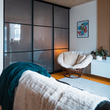 Urban Simplicity: Custom Room Divider Installation