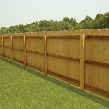 Dog-Ear Privacy Fence with PostMaster® Steel Fence Post System