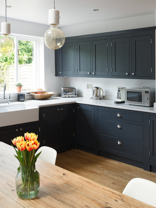 Best Farmhouse  Kitchen  with Black  Cabinets  Design Ideas  