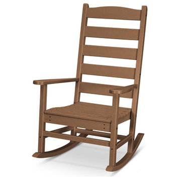 Polywood Shaker Porch Rocking Chair, Teak