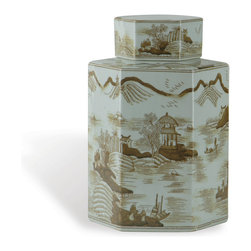 Canton Brown Jar - Home Decor