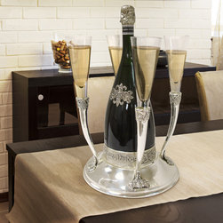 Epicureanist Champagne and Flute Holder - Wine And Bar Tools