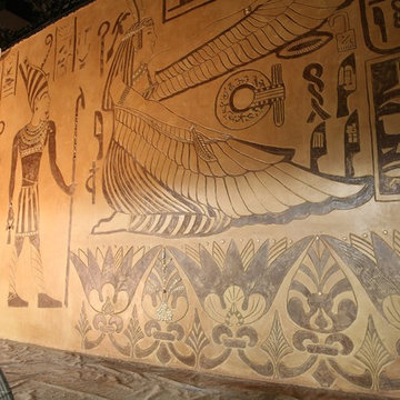 wall murals sgraffito