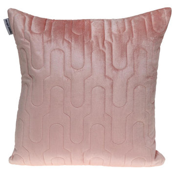 Parkland Collection Basil Transitional Pink Throw Pillow PILL21360P