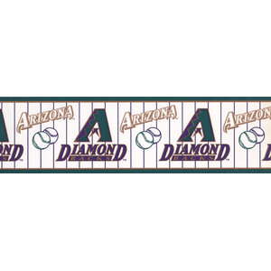 Arizona Diamondbacks Baseball Logo Wallpaper Border Contemporary Wallpaper By Tgl Direct