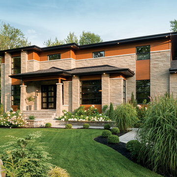 Arriscraft Driftwood Building Stone Home - Quebec