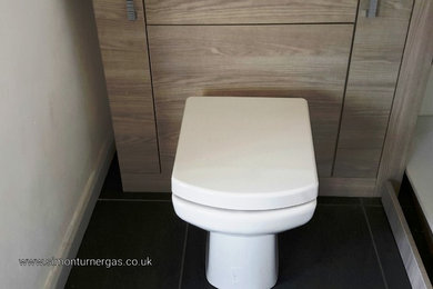 Design ideas for a contemporary bathroom in Devon.