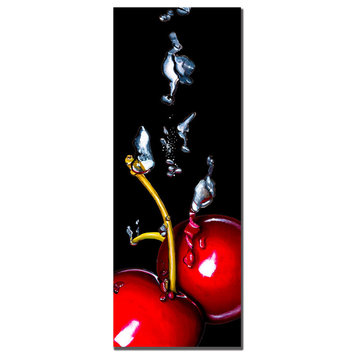 'Cherry Splash' Canvas Art by Roderick Stevens