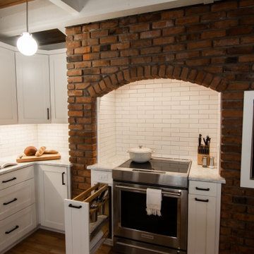 Charming Exposed Brick Kitchen