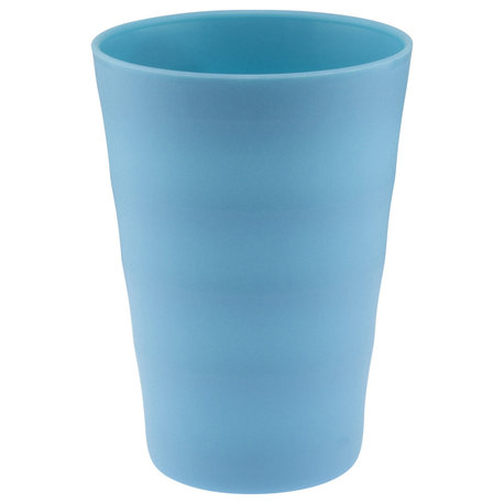 Break-Resistant Plastic Cups 12Oz, Reusable Design, Blue