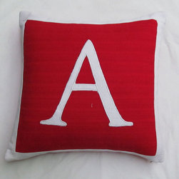 Custom made monogram pillows - Products