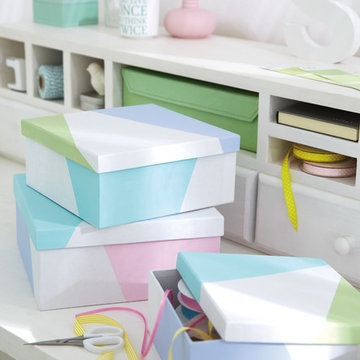 Colourful boxes for odds and ends