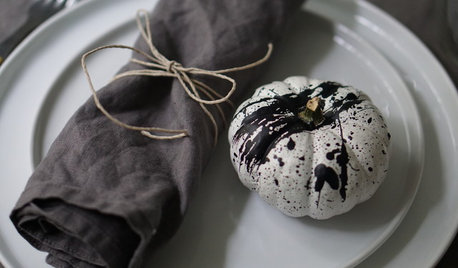 Black-and-White Pumpkins for a Scandinavian-Style Halloween