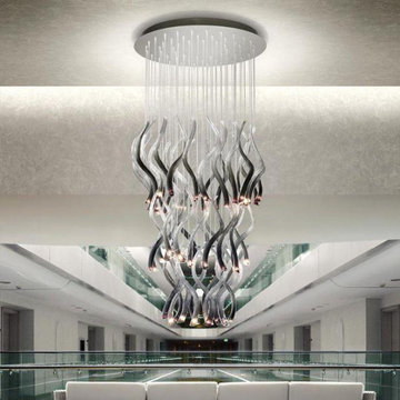 MURANO ART GLASS LIGHTING - HAND-CRAFTED- UNIQUE CHANDELIERS