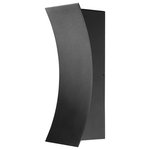 Z-Lite - Landrum LED Outdoor Wall Sconce, Black - This ultra-modern two-light outdoor wall sconce illuminates your open space using LED-integrated technology to provide energy-efficient light to your patio deck or other outdoor areas around your home. Made from black aluminum in a black sand blasted finish its bold industrial look adds streamlined chic to your surroundings.