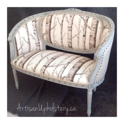 Charming Woodland Settee - Upholstered Benches