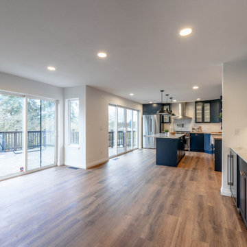 Modern Great Room with Open-Concept Kitchen and Dining Flow
