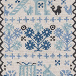 Momeni - Momeni Tahoe Hand Tufted Transitional Area Rug Blue 2'3" X 8' Runner - Southwestern motifs get a modern edge in the graphic design elements of this decorative area rug. Available in a stunning array of tribal patterns, each floorcovering features a geometric repeat inspired by iconic tribal prints. Diamonds, crosses, medallions and stars form repeating stripes and intricate linework while tassels at the top and bottom of the rug accentuate the exotic vibe of the with a fun, fringed border. Exceptional in style and composition, each rug is han