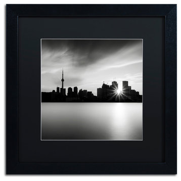 'Silver City' Matted Framed Canvas Art by Dave MacVicar