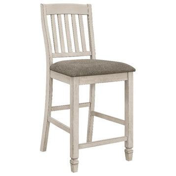 Coaster Sarasota Wood Counter Height Chairs Gray and Rustic Cream