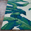 Couristan Covington Palm Leaves Indoor/Outdoor Area Rug, Green, 2'6" X 8'6" Runn