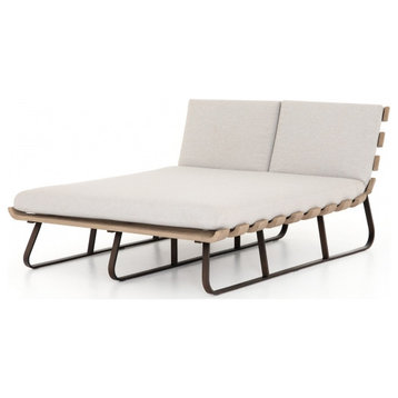 Dimitri Outdoor Double Chaise - Stone Grey