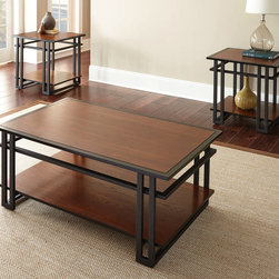 3 Piece Coffee and End Table Set - Coffee Table Sets