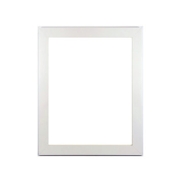 Thin Satin White Picture Frame, 3/4" Wide, Empty Frame, 12x16