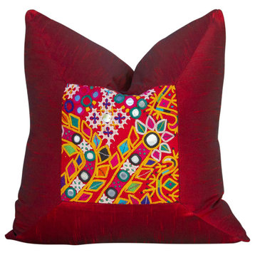 Lohini Indian Silk Decorative Pillow