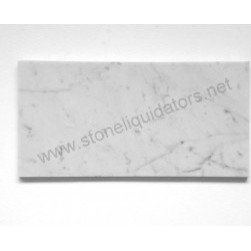 Bianco White Carrara Marble Subway Tile Polished - Home Accessories & Decor