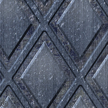 Rhombusted. Industrial Collection. Haute Couture Peel & Stick Fabric Wallpaper.