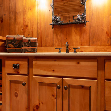 Modern Log Cabin Basement Remodel in Ann Arbor, Michigan